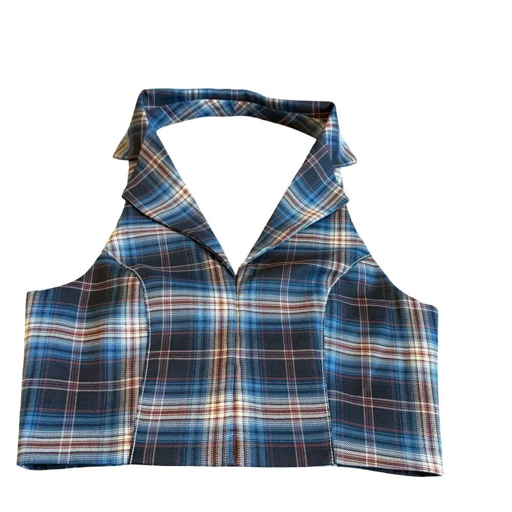 Princess Polly Two Piece Plaid Crop Top Skirt Set Outfit Size 2 Women's NWOT
